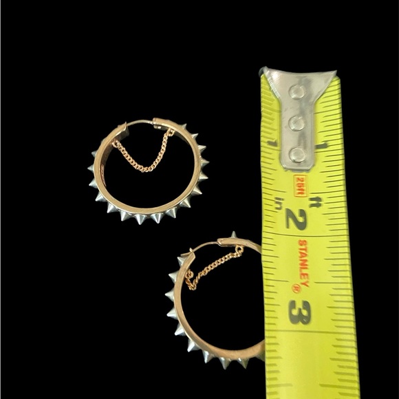 Coach Spiked Hoop Earrings - Picture 2 of 3